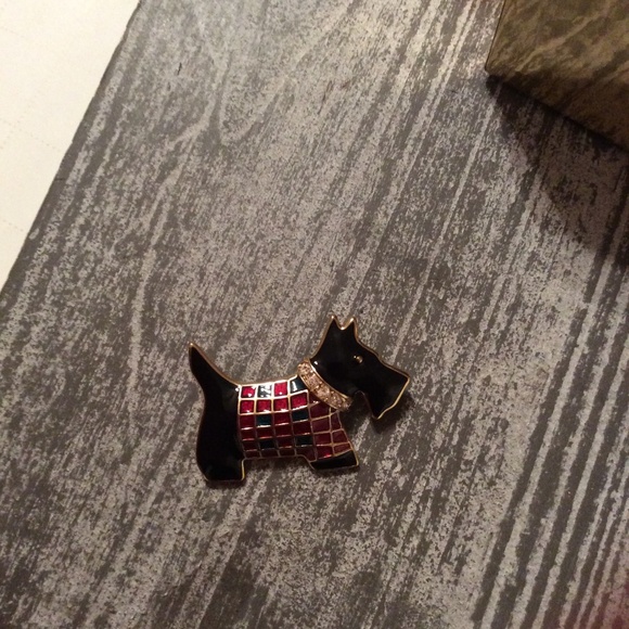 New Jones New York Scottie Dog Brooch - Picture 3 of 5